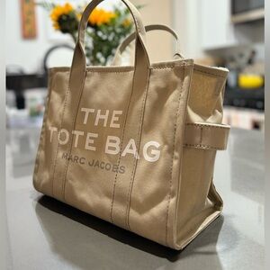 NEW Marc Jacobs Tote Bag - Beige Canvas MEDIUM